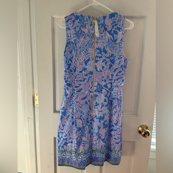 LILLY PULITZER, NWT, Mila Stretch Shift, Boca Blue Woven Dress, Size 10 - Picture 5 of 11
